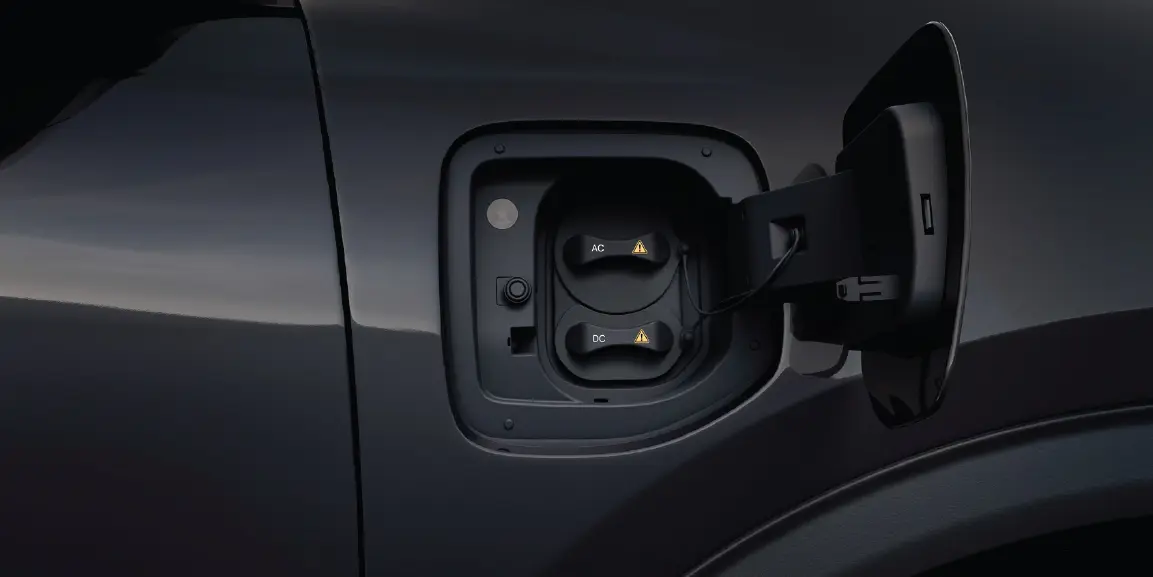 VinFast AC and DC charging ports